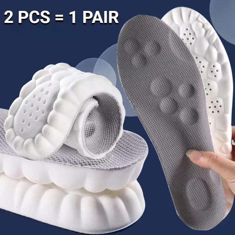 High Elasticity Latex Sport Insoles Soft Shoe Pads Arch Support Orthotic Insoles Shoe Sole Arch Support Orthopedic Insert Unisex
