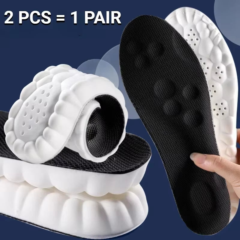High Elasticity Latex Sport Insoles Soft Shoe Pads Arch Support Orthotic Insoles Shoe Sole Arch Support Orthopedic Insert Unisex