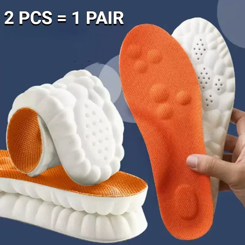 High Elasticity Latex Sport Insoles Soft Shoe Pads Arch Support Orthotic Insoles Shoe Sole Arch Support Orthopedic Insert Unisex