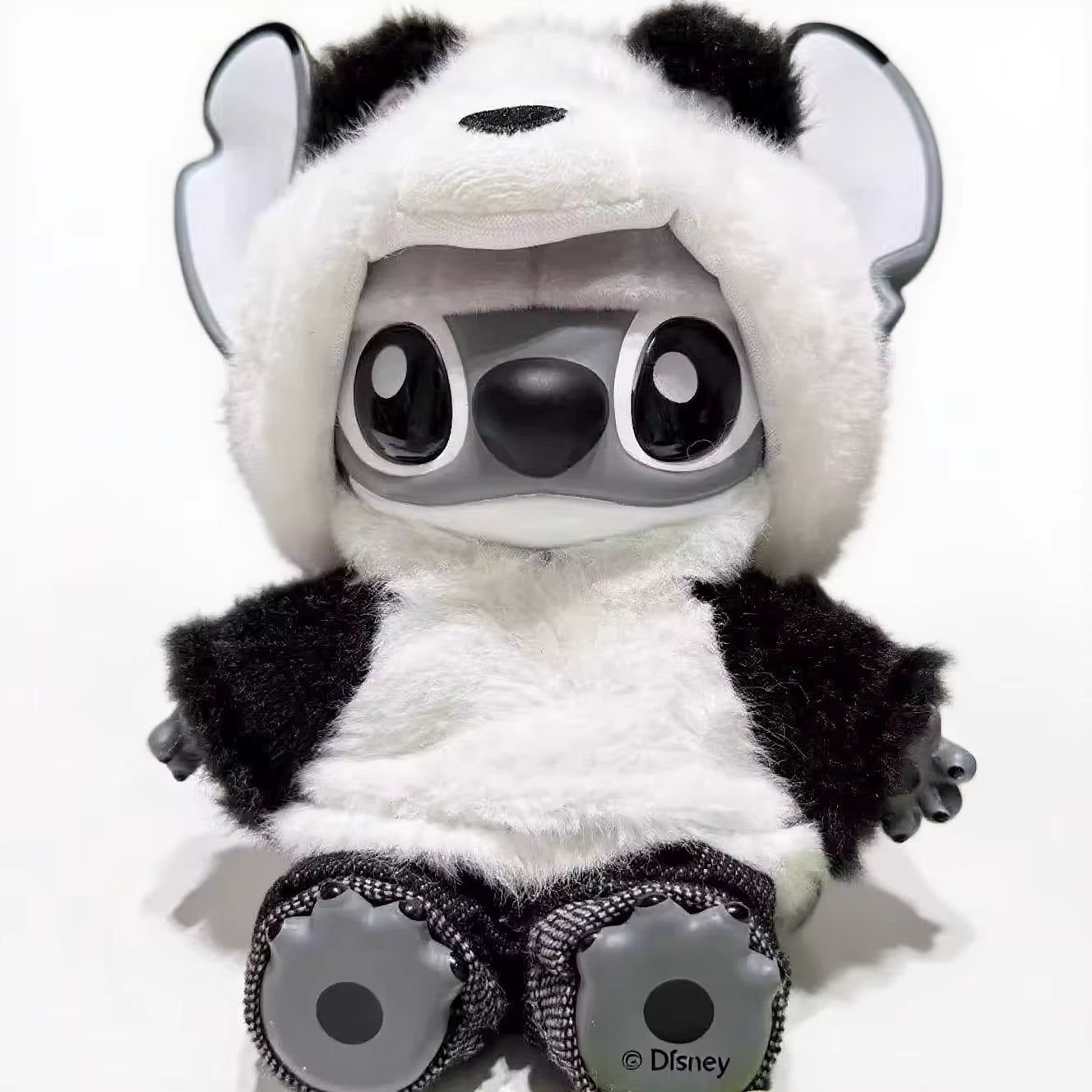 Limited Edition Genz Street Series Panda Stitch Vinyl Plush Keychain - Collectible Charm for Fans!